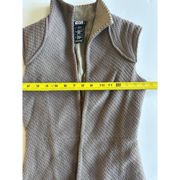 Parks Star Wars Galaxys Edge Rey Resistance Vest Gray Wool Cosplay Small - Picture 5 of 7